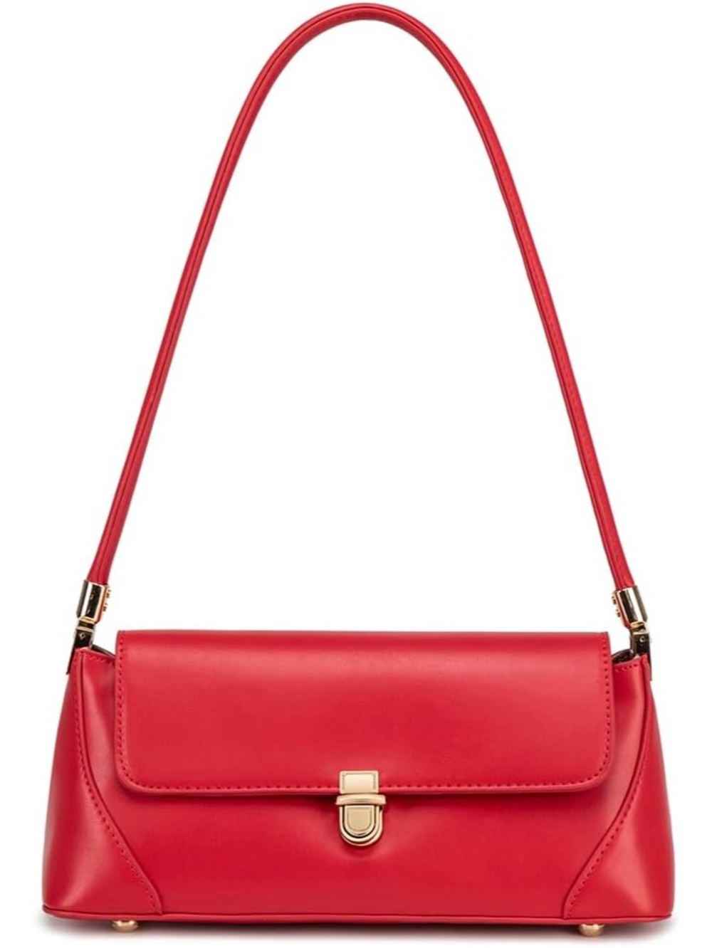 〽️ Women's Bright Red Cute Hobo Tote Mini Clutch Purse Retro Shoulder Bags